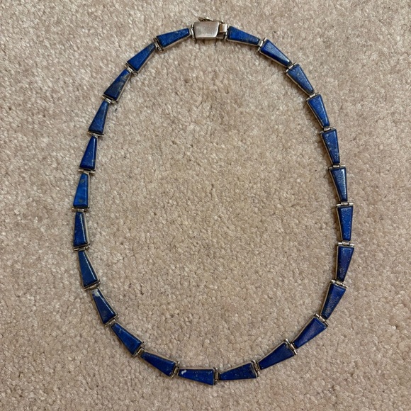 Jewelry - Vintage Sterling Silver and Lapis Necklace
